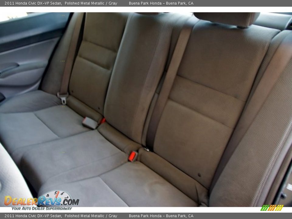 2011 Honda Civic DX-VP Sedan Polished Metal Metallic / Gray Photo #13