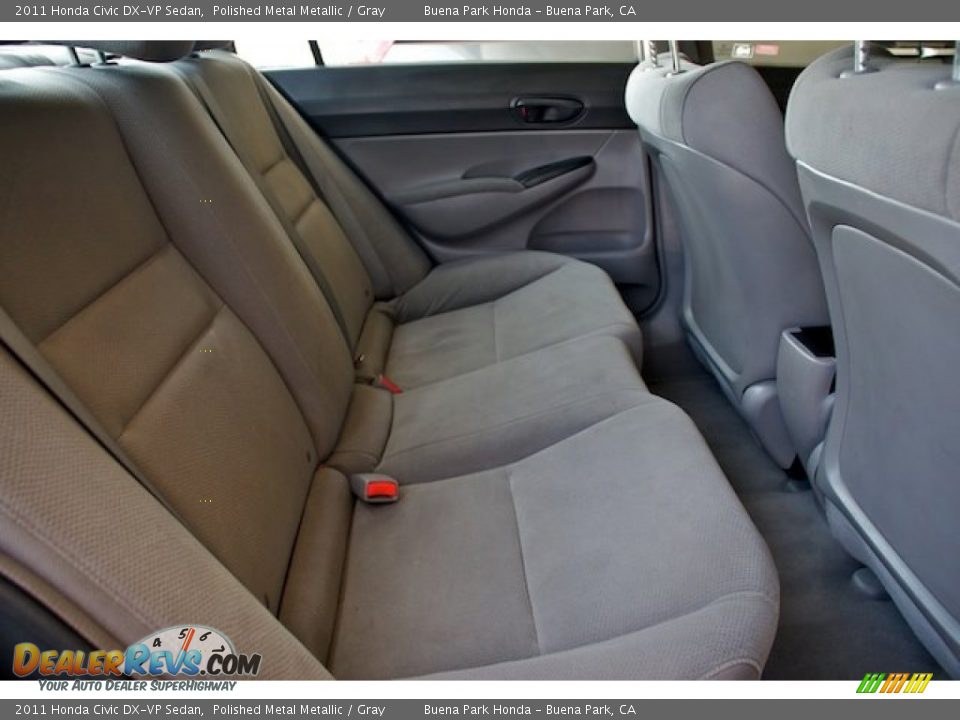 2011 Honda Civic DX-VP Sedan Polished Metal Metallic / Gray Photo #14