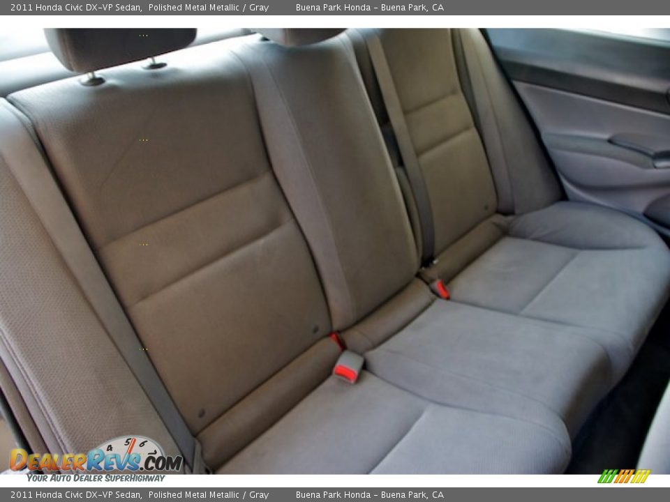 2011 Honda Civic DX-VP Sedan Polished Metal Metallic / Gray Photo #16