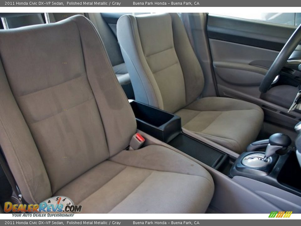 2011 Honda Civic DX-VP Sedan Polished Metal Metallic / Gray Photo #19