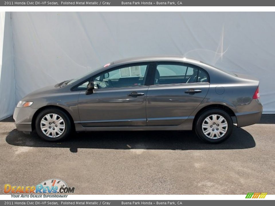 2011 Honda Civic DX-VP Sedan Polished Metal Metallic / Gray Photo #21