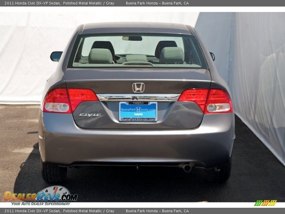 2011 Honda Civic DX-VP Sedan Polished Metal Metallic / Gray Photo #22