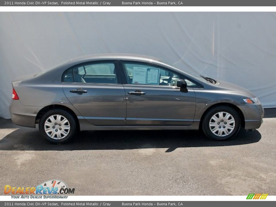 2011 Honda Civic DX-VP Sedan Polished Metal Metallic / Gray Photo #23