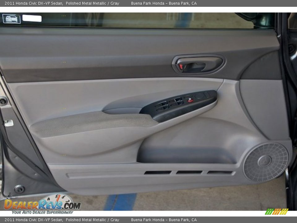 2011 Honda Civic DX-VP Sedan Polished Metal Metallic / Gray Photo #24