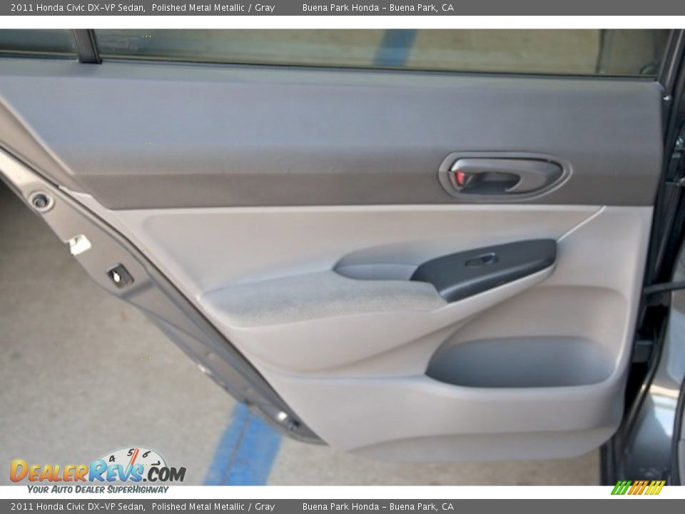 2011 Honda Civic DX-VP Sedan Polished Metal Metallic / Gray Photo #25