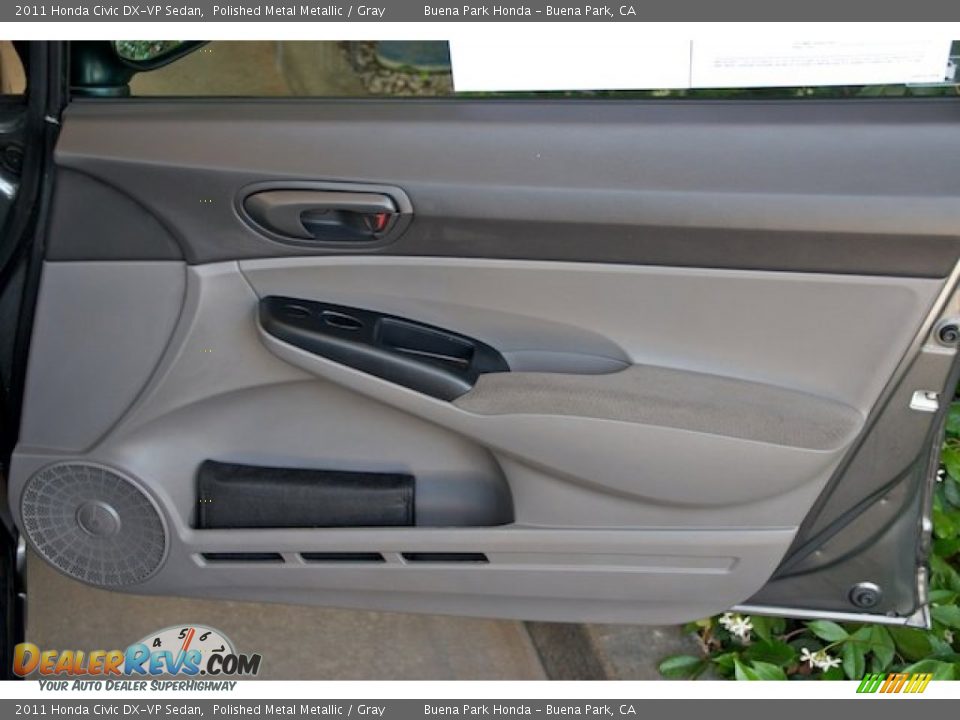 2011 Honda Civic DX-VP Sedan Polished Metal Metallic / Gray Photo #27