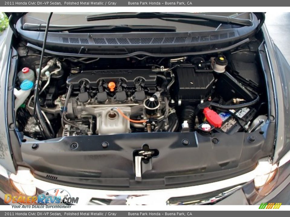 2011 Honda Civic DX-VP Sedan Polished Metal Metallic / Gray Photo #28