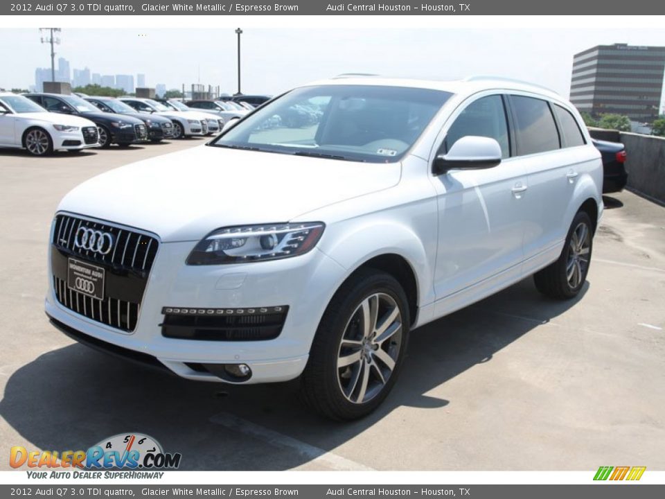 2012 Audi Q7 3.0 TDI quattro Glacier White Metallic / Espresso Brown Photo #3