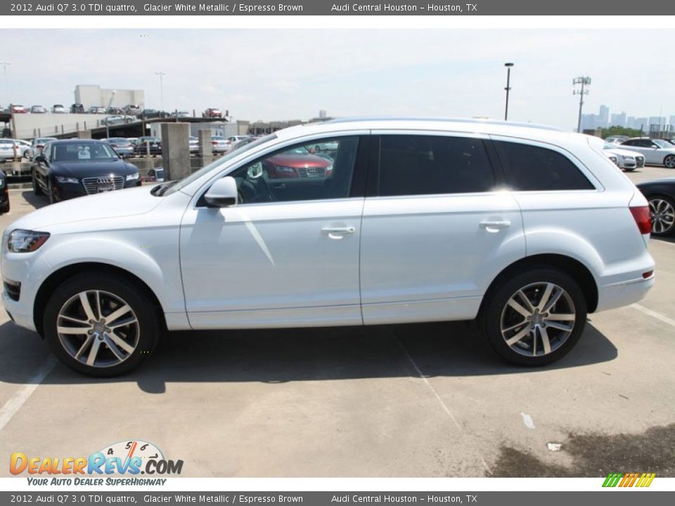 2012 Audi Q7 3.0 TDI quattro Glacier White Metallic / Espresso Brown Photo #6