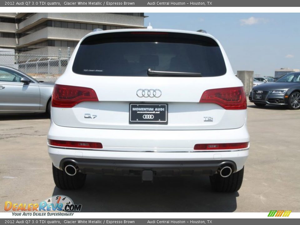 2012 Audi Q7 3.0 TDI quattro Glacier White Metallic / Espresso Brown Photo #8