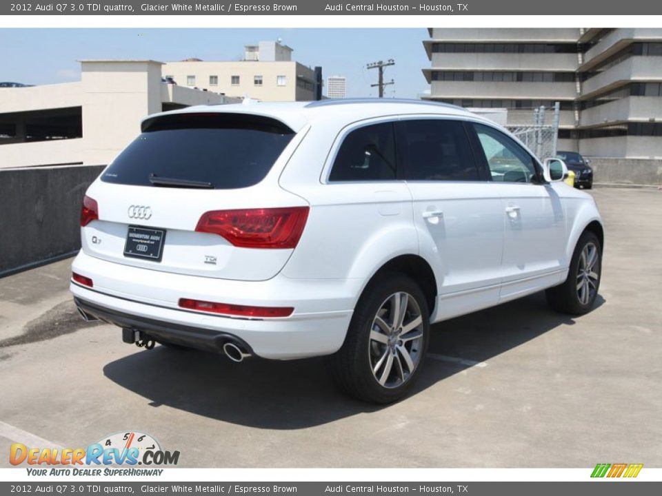 2012 Audi Q7 3.0 TDI quattro Glacier White Metallic / Espresso Brown Photo #9