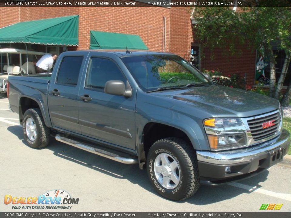 2006 GMC Canyon SLE Crew Cab 4x4 Stealth Gray Metallic / Dark Pewter Photo #1