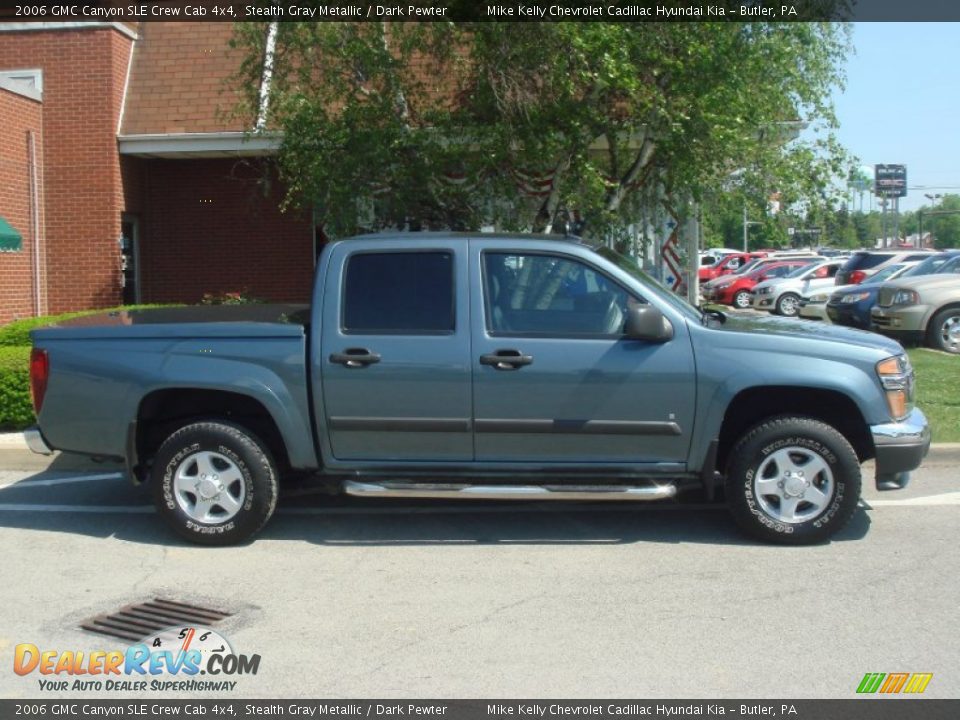 2006 GMC Canyon SLE Crew Cab 4x4 Stealth Gray Metallic / Dark Pewter Photo #2