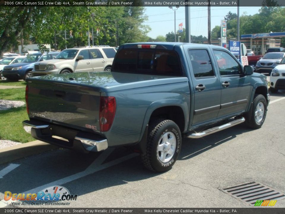 2006 GMC Canyon SLE Crew Cab 4x4 Stealth Gray Metallic / Dark Pewter Photo #3