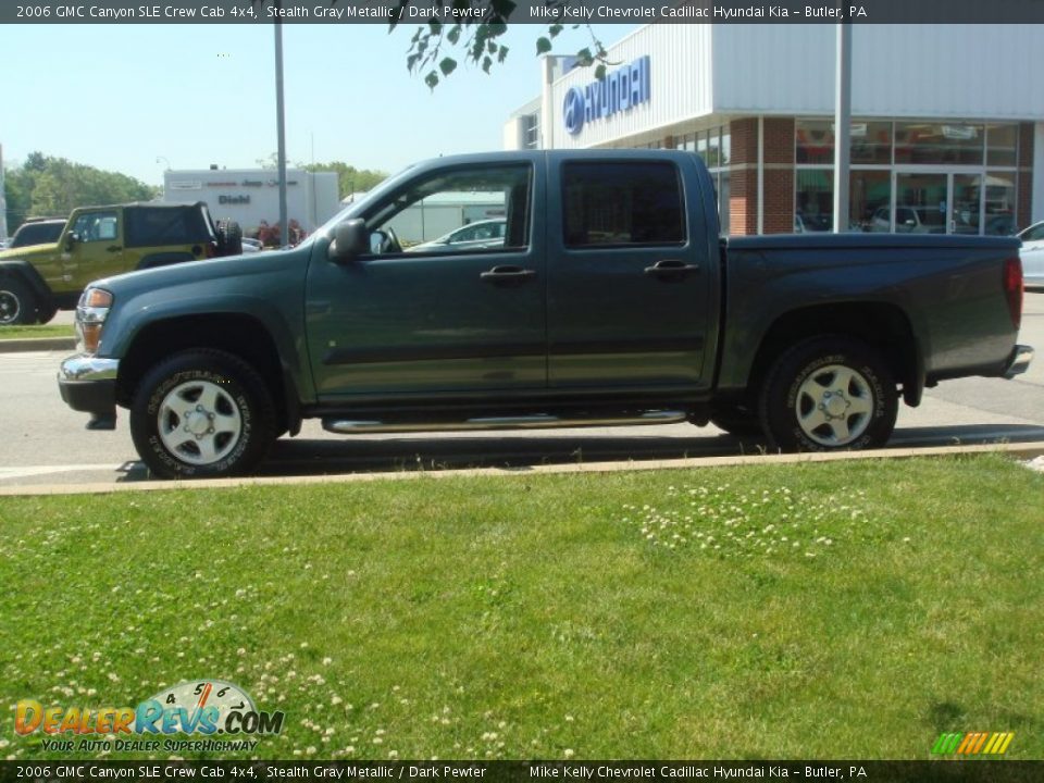 2006 GMC Canyon SLE Crew Cab 4x4 Stealth Gray Metallic / Dark Pewter Photo #10