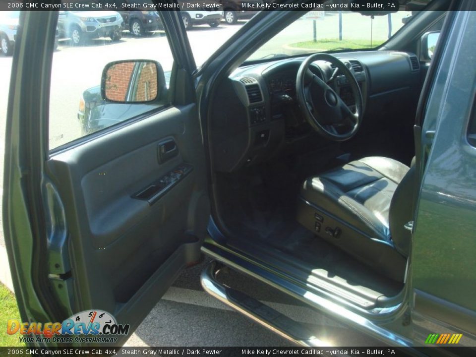 2006 GMC Canyon SLE Crew Cab 4x4 Stealth Gray Metallic / Dark Pewter Photo #13