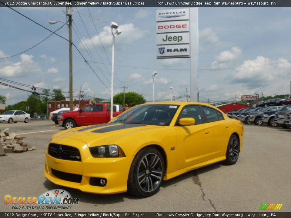 2012 Dodge Charger SRT8 Super Bee Stinger Yellow / Black/Super Bee Stripes Photo #1