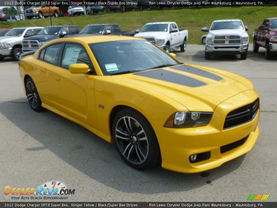 Front 3/4 View of 2012 Dodge Charger SRT8 Super Bee Photo #7
