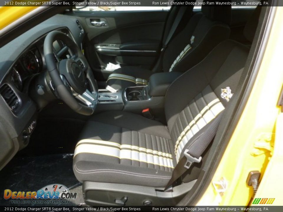 Black/Super Bee Stripes Interior - 2012 Dodge Charger SRT8 Super Bee Photo #10