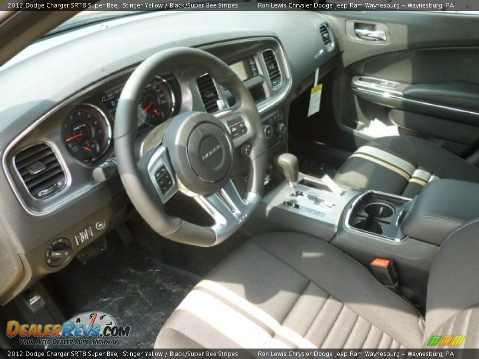 Black/Super Bee Stripes Interior - 2012 Dodge Charger SRT8 Super Bee Photo #11