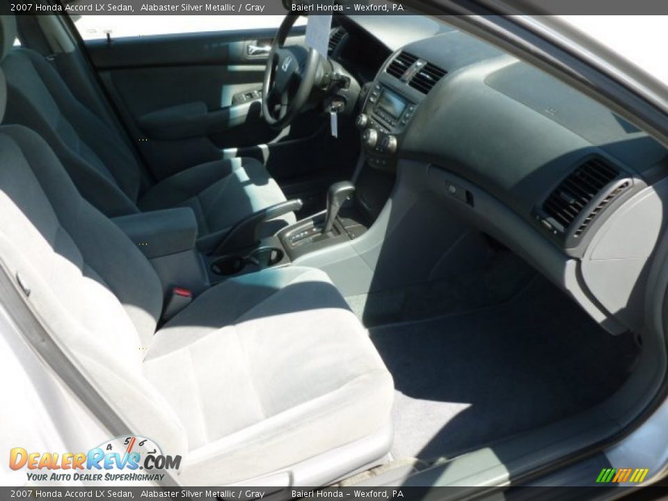 2007 Honda Accord LX Sedan Alabaster Silver Metallic / Gray Photo #10