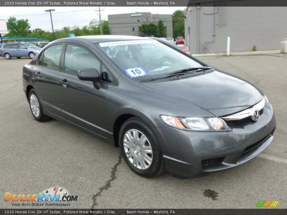 2010 Honda Civic DX-VP Sedan Polished Metal Metallic / Gray Photo #1