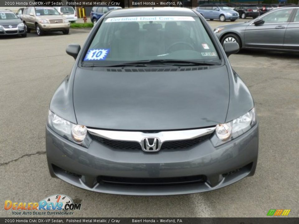 2010 Honda Civic DX-VP Sedan Polished Metal Metallic / Gray Photo #2