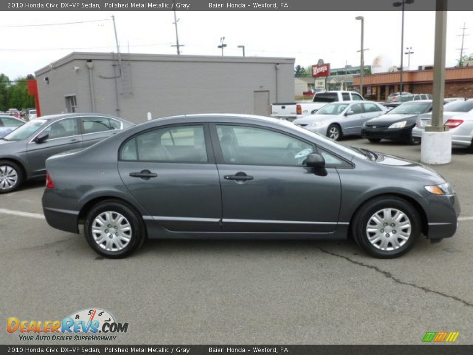 2010 Honda Civic DX-VP Sedan Polished Metal Metallic / Gray Photo #8