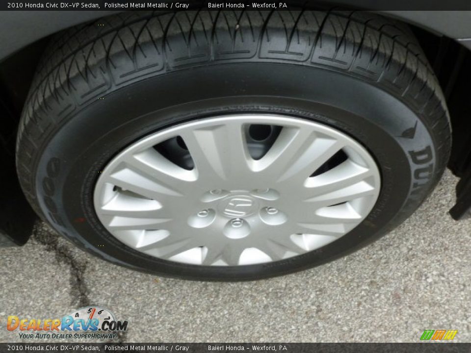 2010 Honda Civic DX-VP Sedan Polished Metal Metallic / Gray Photo #9