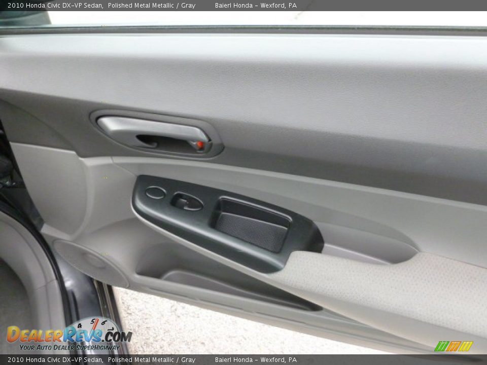 2010 Honda Civic DX-VP Sedan Polished Metal Metallic / Gray Photo #11