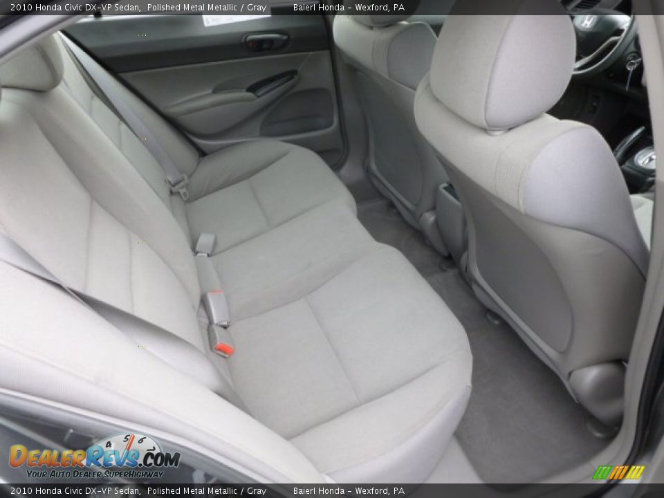 2010 Honda Civic DX-VP Sedan Polished Metal Metallic / Gray Photo #12