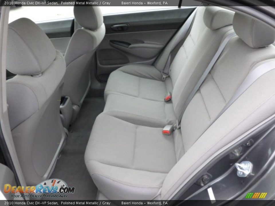 2010 Honda Civic DX-VP Sedan Polished Metal Metallic / Gray Photo #13