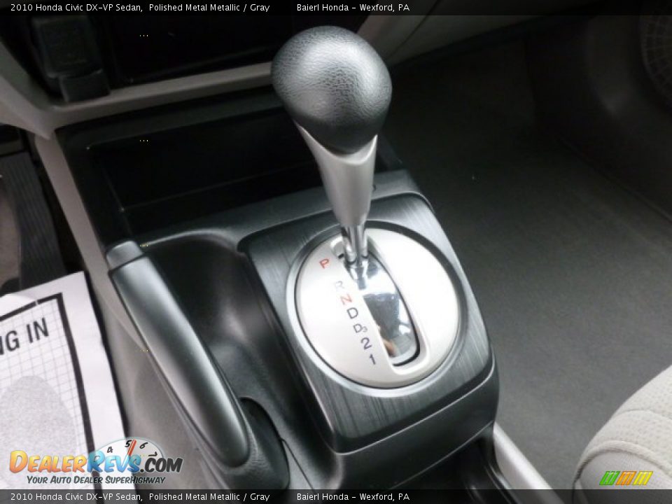 2010 Honda Civic DX-VP Sedan Polished Metal Metallic / Gray Photo #18