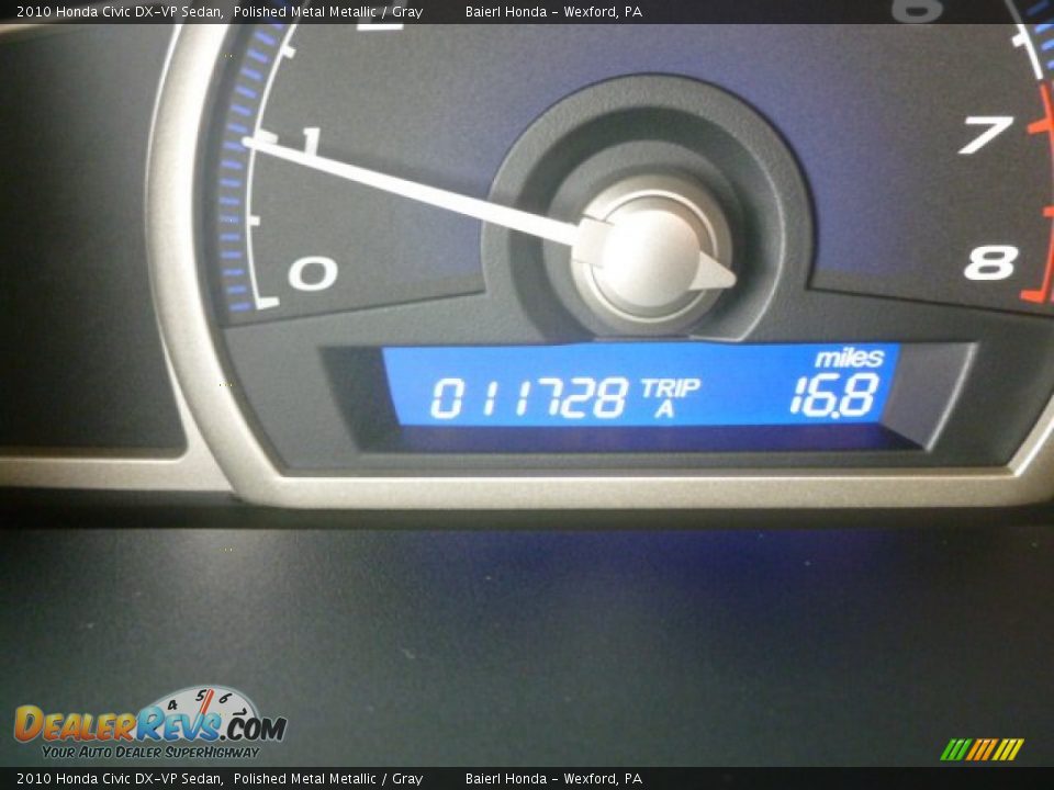 2010 Honda Civic DX-VP Sedan Polished Metal Metallic / Gray Photo #20