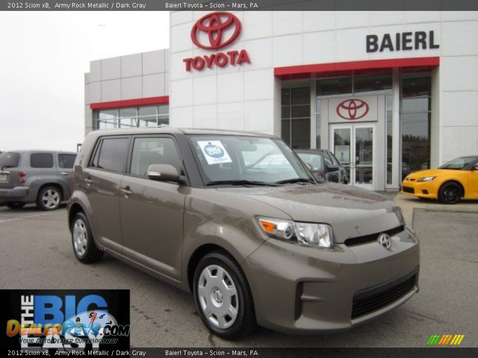 2012 Scion xB Army Rock Metallic / Dark Gray Photo #1