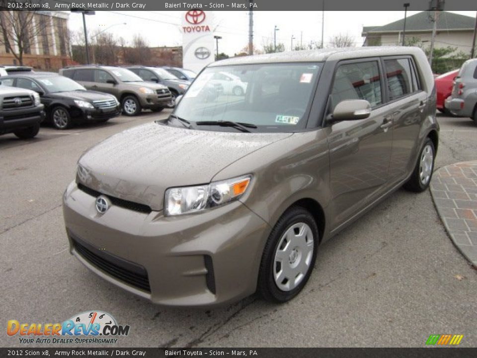 2012 Scion xB Army Rock Metallic / Dark Gray Photo #3