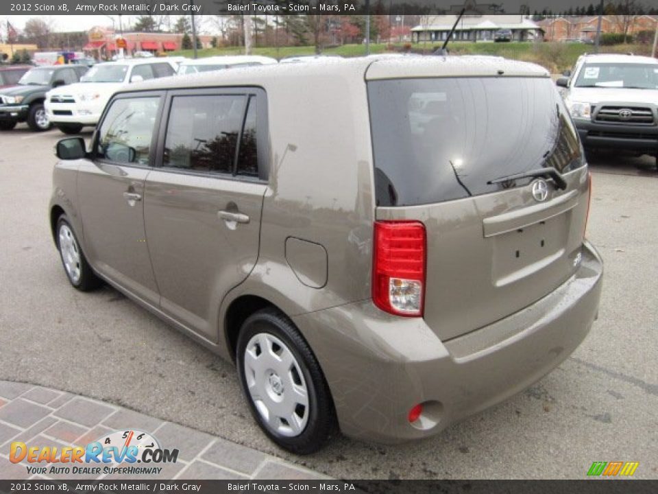 2012 Scion xB Army Rock Metallic / Dark Gray Photo #5