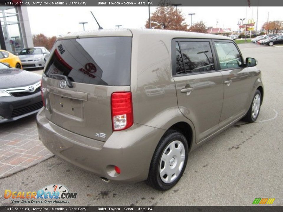 2012 Scion xB Army Rock Metallic / Dark Gray Photo #7