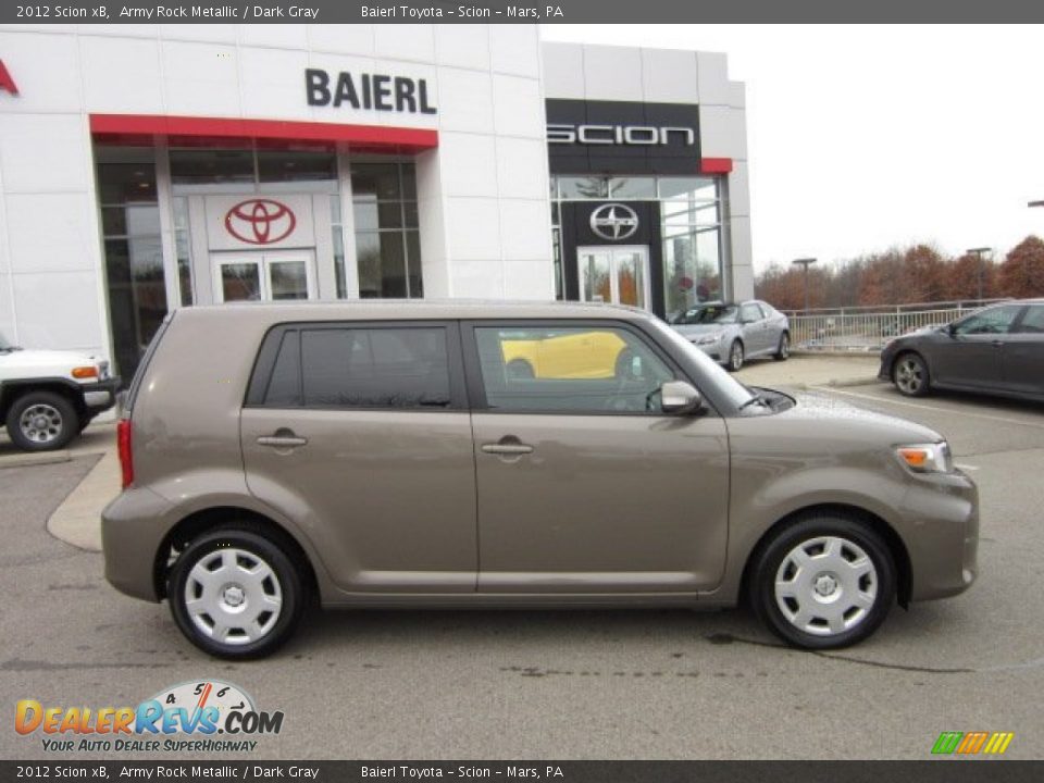 2012 Scion xB Army Rock Metallic / Dark Gray Photo #8