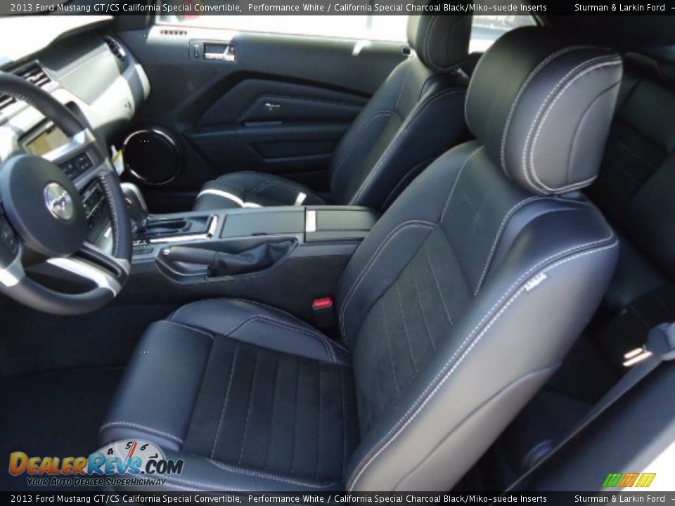 Front Seat of 2013 Ford Mustang GT/CS California Special Convertible Photo #8