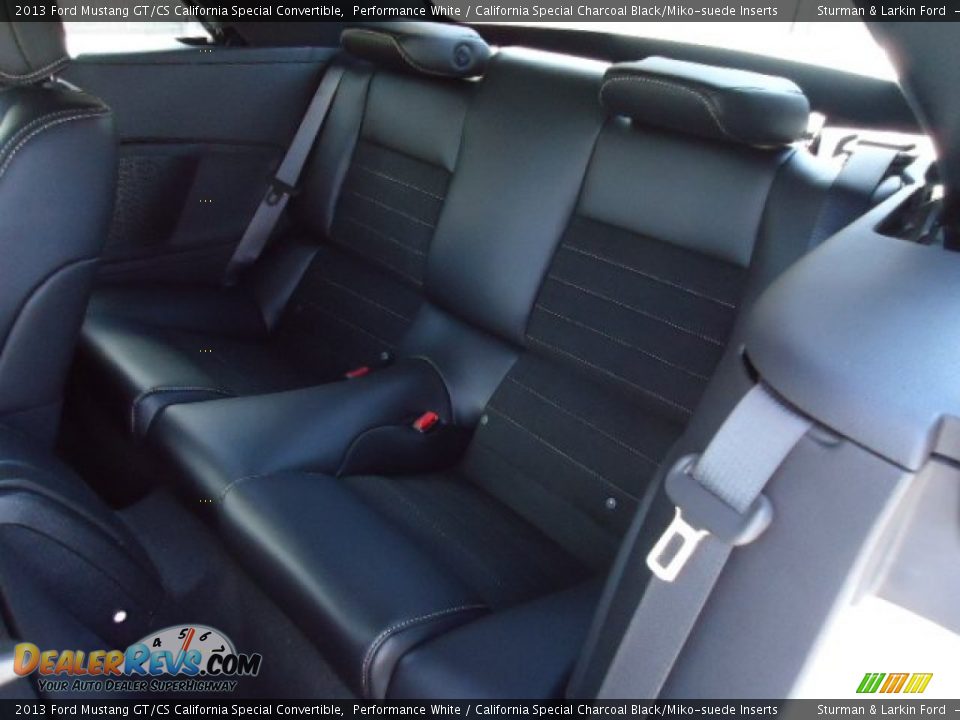 Rear Seat of 2013 Ford Mustang GT/CS California Special Convertible Photo #9