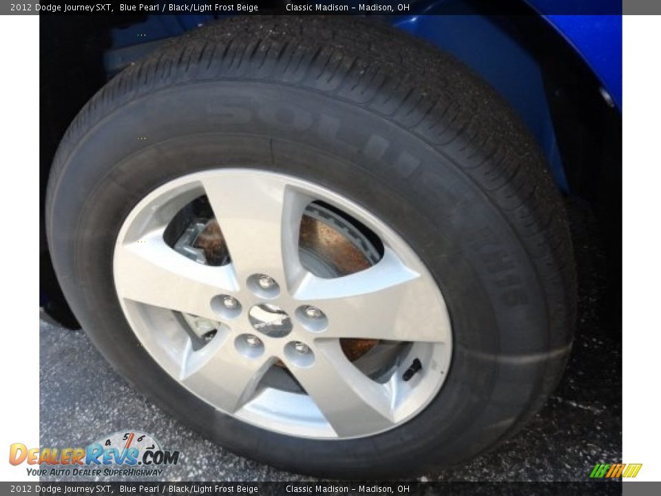 2012 Dodge Journey SXT Blue Pearl / Black/Light Frost Beige Photo #3