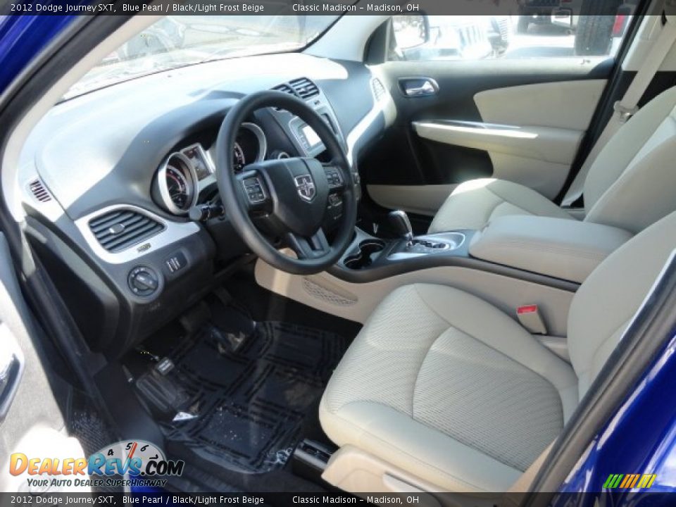 2012 Dodge Journey SXT Blue Pearl / Black/Light Frost Beige Photo #5