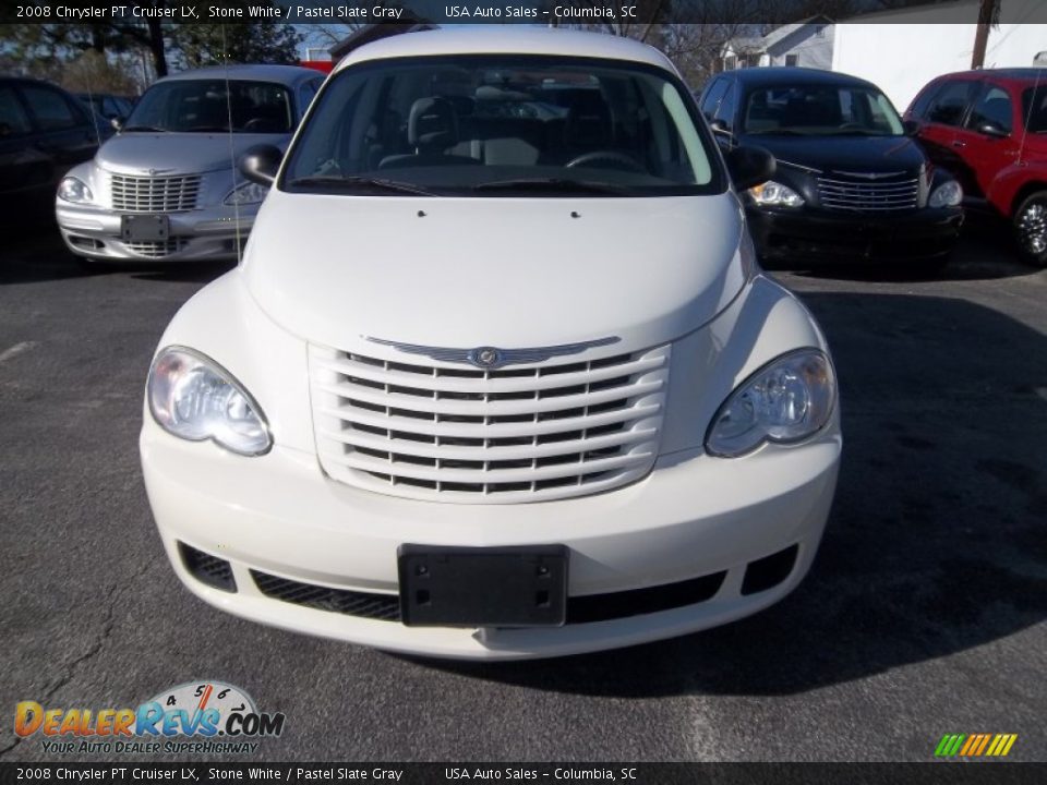 2008 Chrysler PT Cruiser LX Stone White / Pastel Slate Gray Photo #1