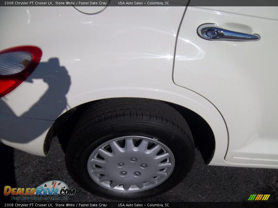 2008 Chrysler PT Cruiser LX Stone White / Pastel Slate Gray Photo #17