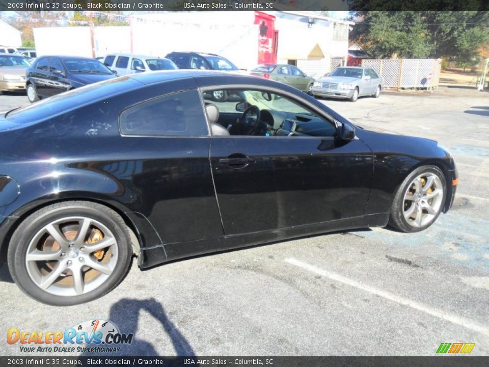 2003 Infiniti G 35 Coupe Black Obsidian / Graphite Photo #2