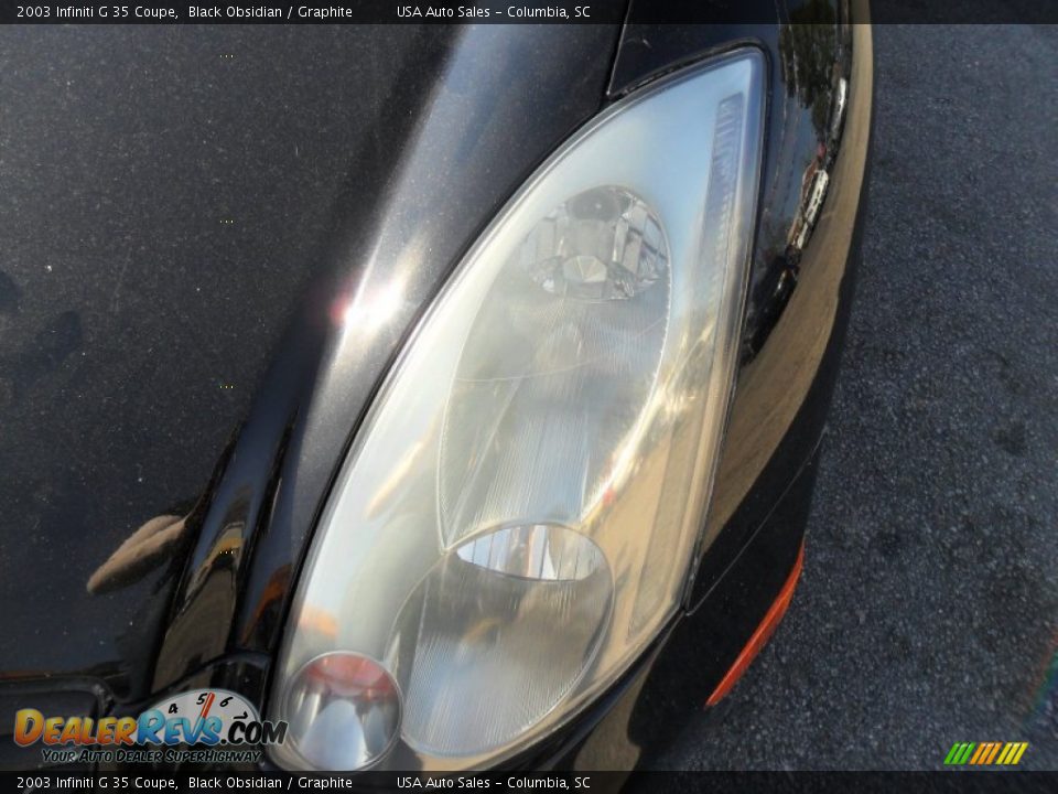 2003 Infiniti G 35 Coupe Black Obsidian / Graphite Photo #3