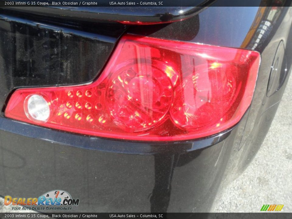2003 Infiniti G 35 Coupe Black Obsidian / Graphite Photo #5