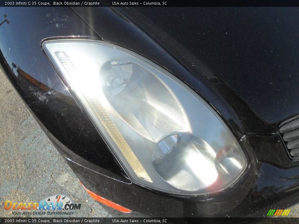 2003 Infiniti G 35 Coupe Black Obsidian / Graphite Photo #6