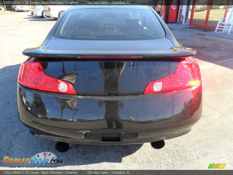 2003 Infiniti G 35 Coupe Black Obsidian / Graphite Photo #7